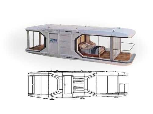 Luksusowy Houseboat BoatHousePro