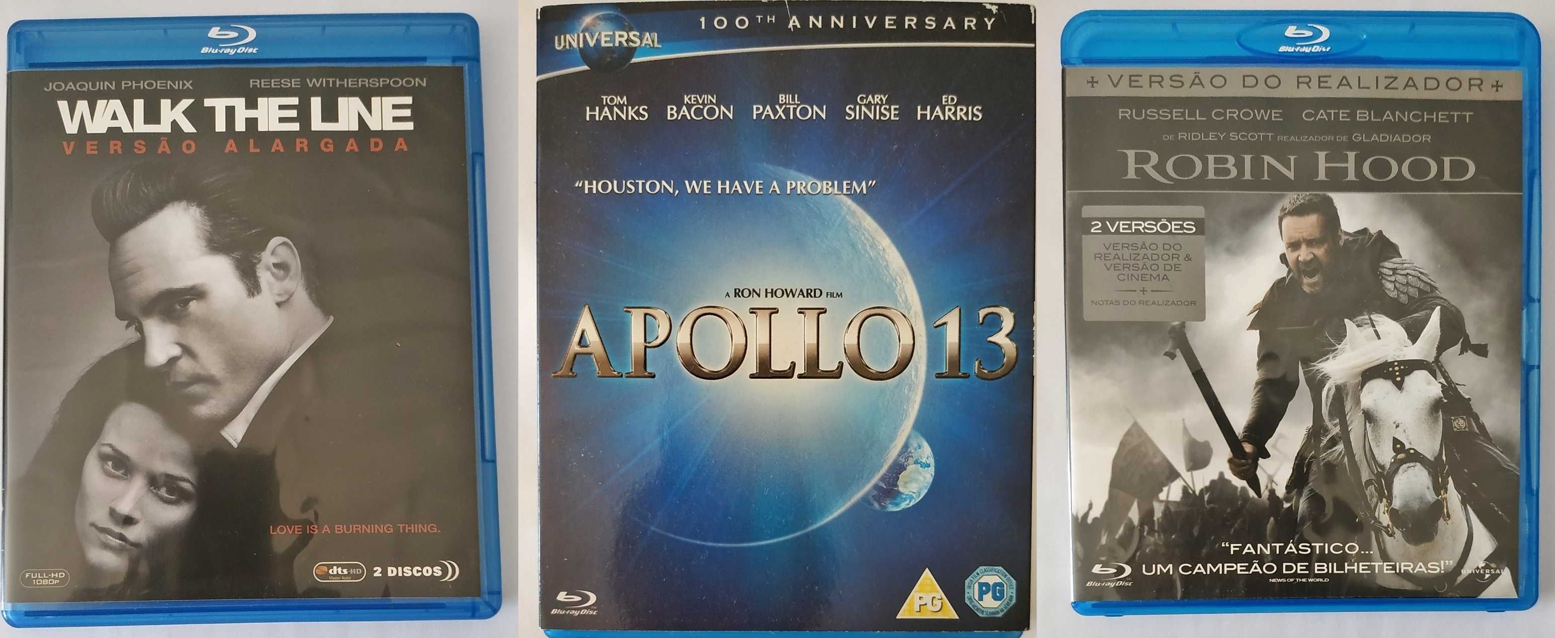 Walk The Line - Robin Hood - Apollo 13 [Blu-Ray]