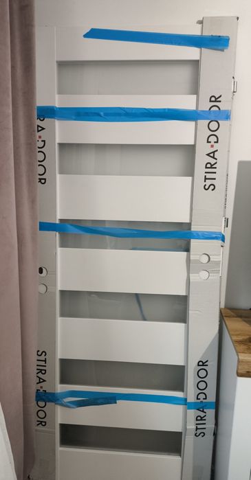 Drzwi wewnętrzne lewe 70cm/80cm z szybą, pojedynczo lub w zestawie