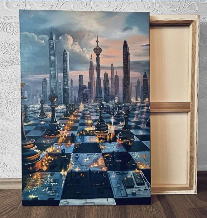 Картина на заказ Город Современная живопись Холст Масло 60*90