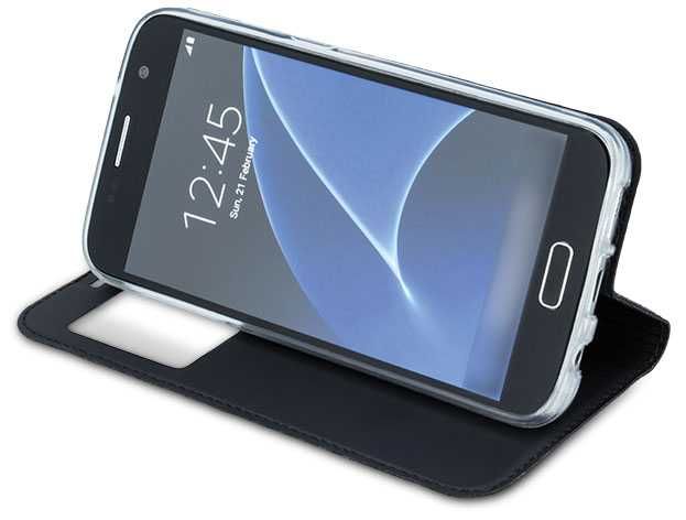 Etui z klapką do Apple iPhone 5, 5s kolor czarny