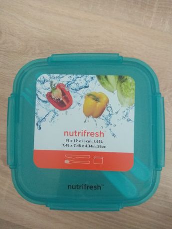 Nutrifresh pojemnik na żywność ze sztućcami