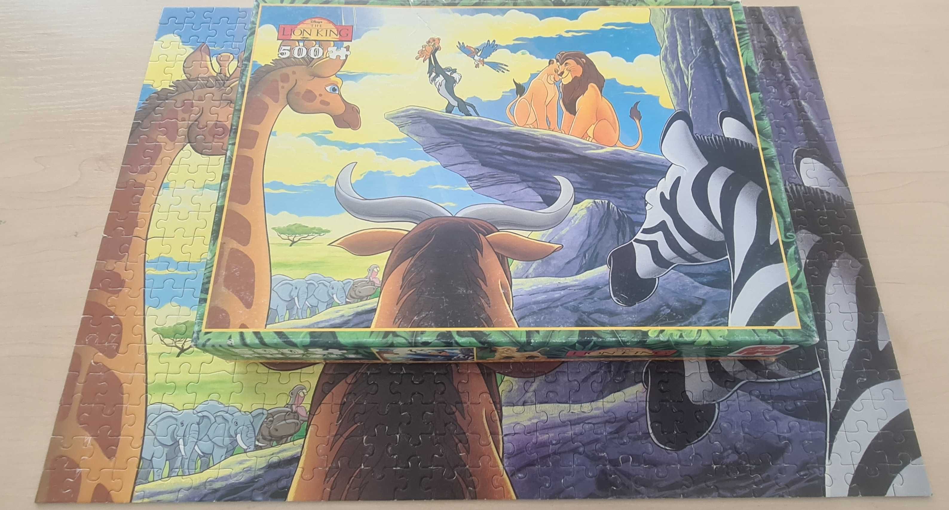 Puzzle Jumbo Lion KING Król LEW 500 stare PRL