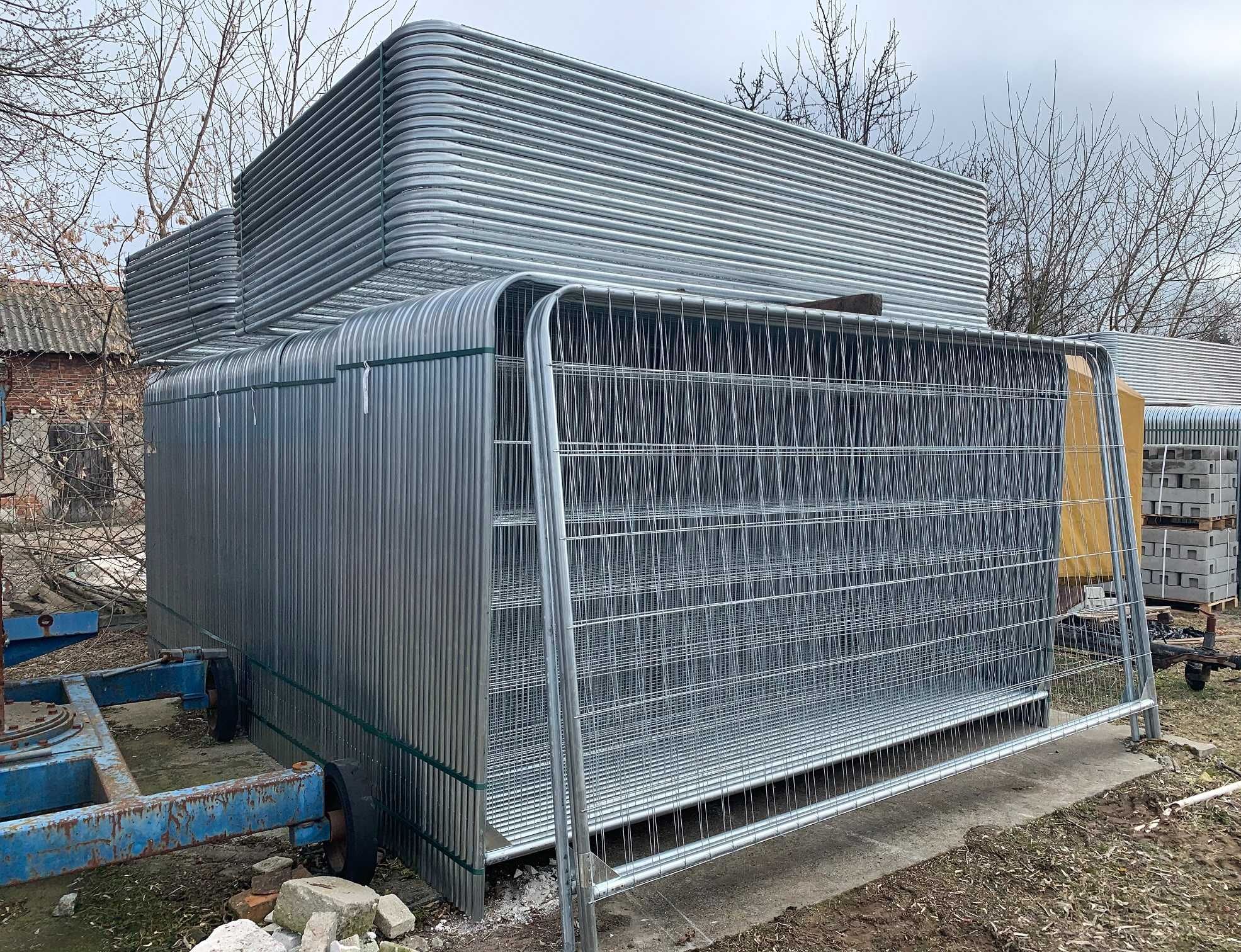 Ogrodzenie budowlane tymczasowe ażurowe lekkie 140mb panel barierka