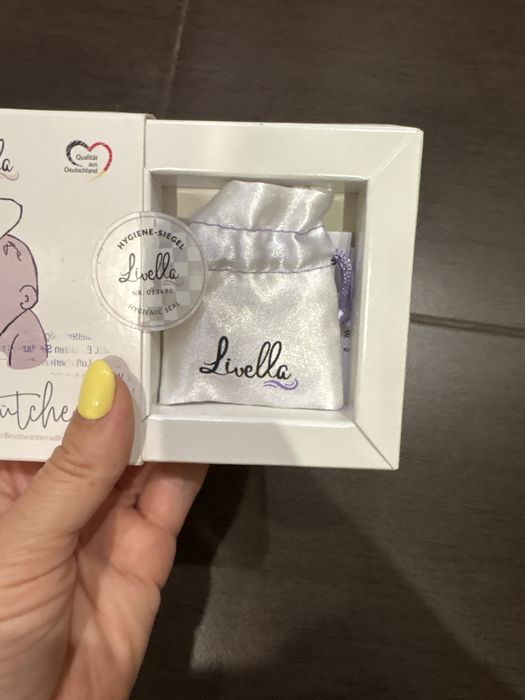 Срібні накладки на соски для годування Livella