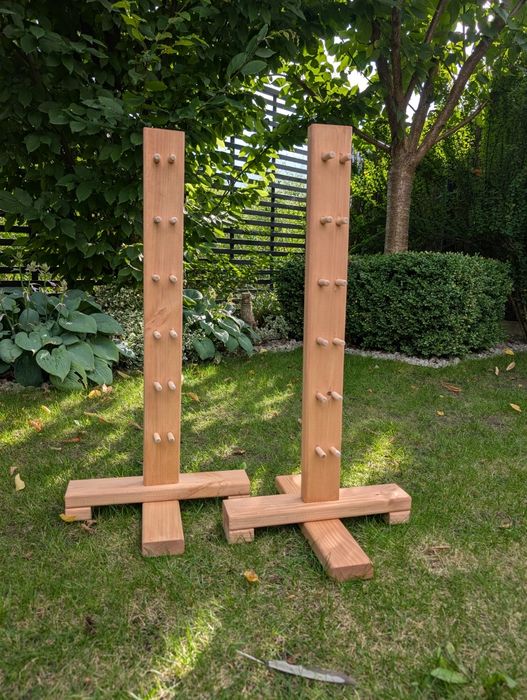 Zestaw hobby horse stojak i przeszkoda