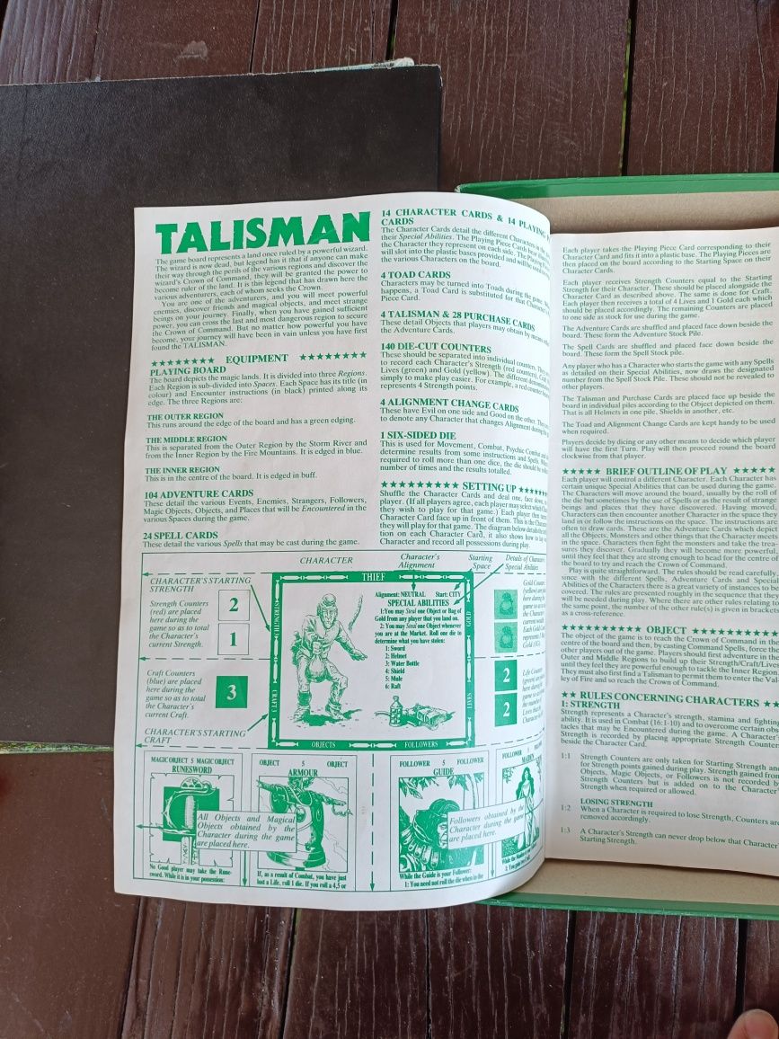 Talisman The Magical Quest Game 1 wydanie 1983 rok.