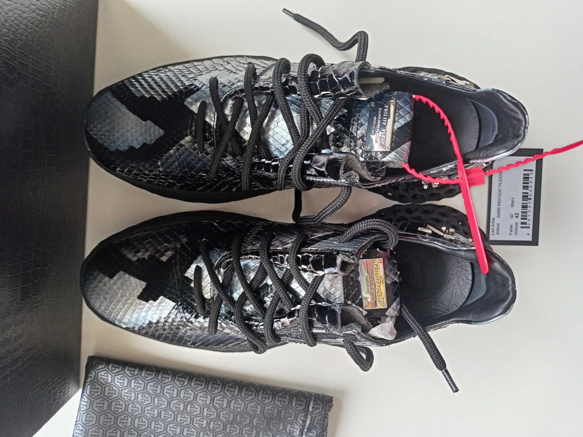 Buty Philipp Plein Runner Sneakers Skeleton 100% Python