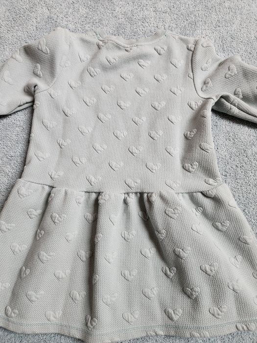 Zestaw ubranek HM na jesień sukienka bluzka sztruksy spodniczka r.110