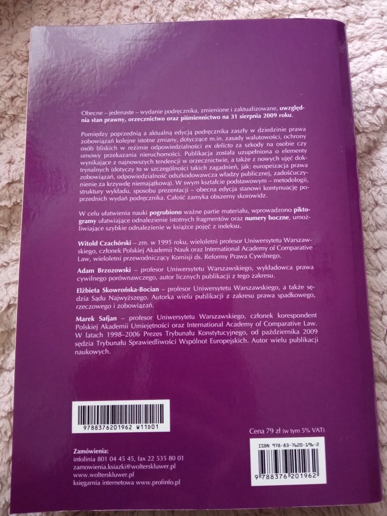 Zobowiązania zarys wykładu Czachórski