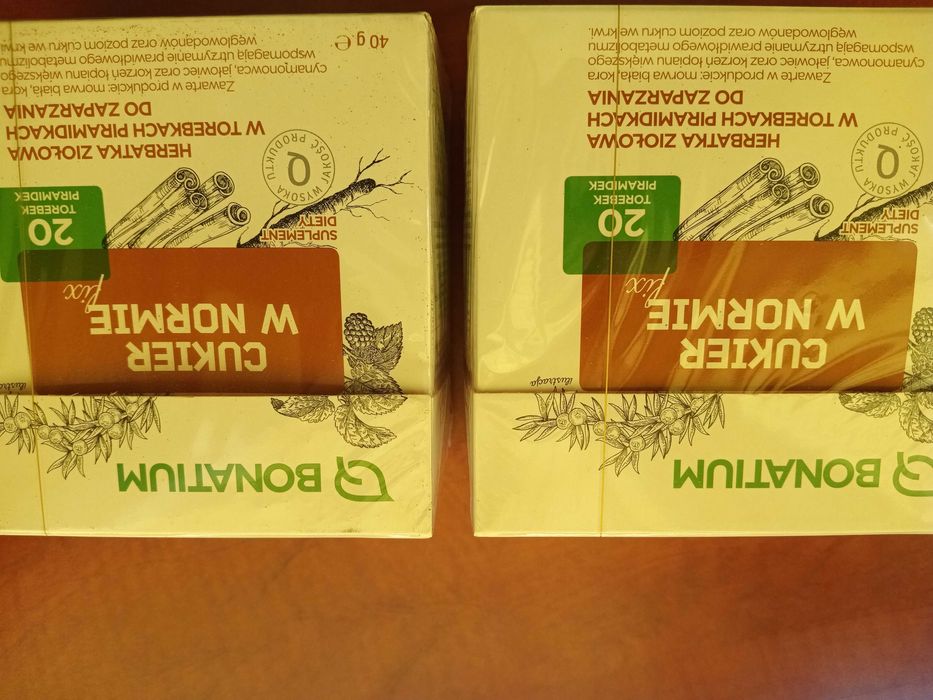 Cukier w normie fix zestaw 2x 20 torebek piramidek