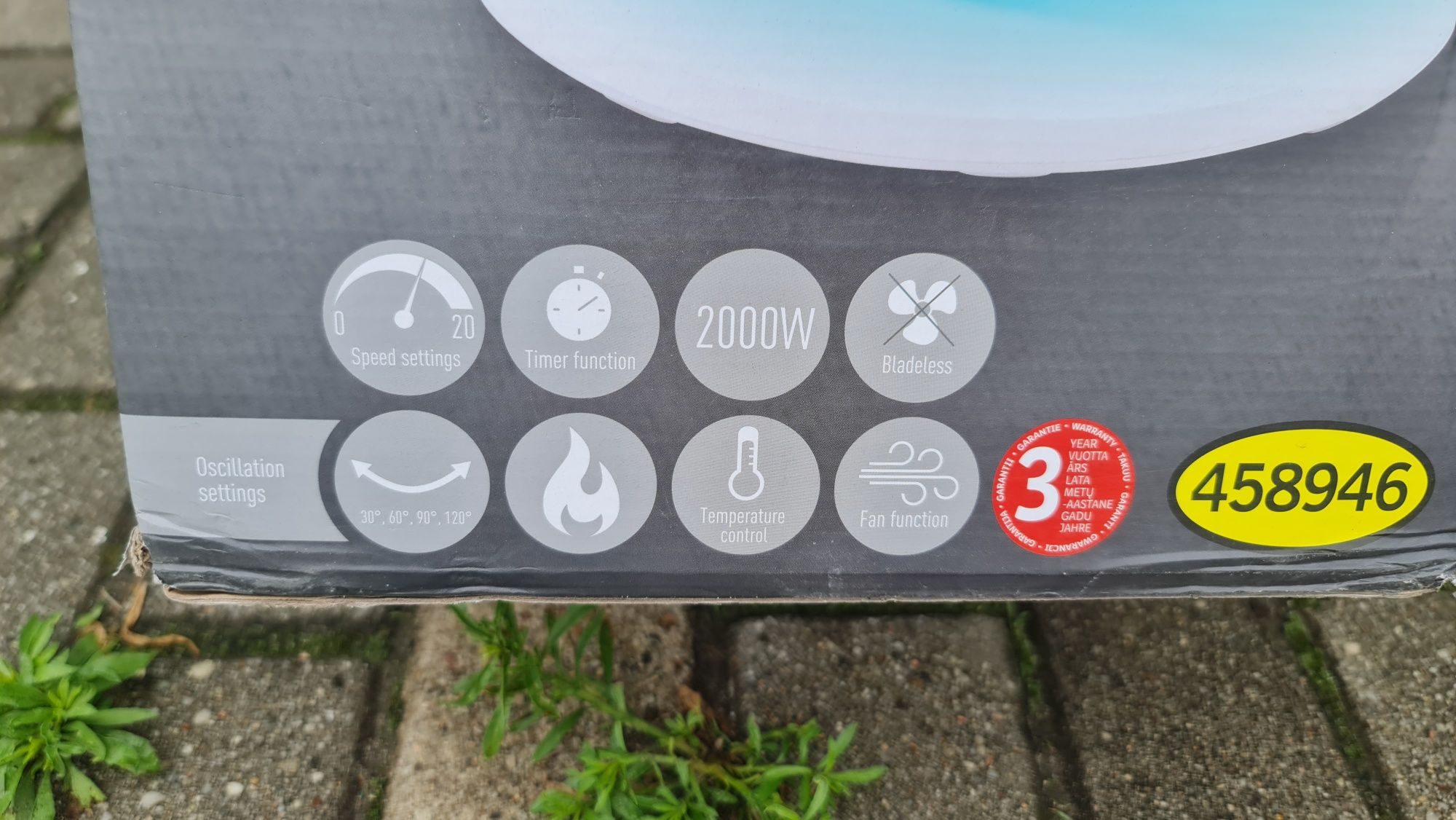 Wentylator z funkcją grzania bezwirnikowy Silvercrest