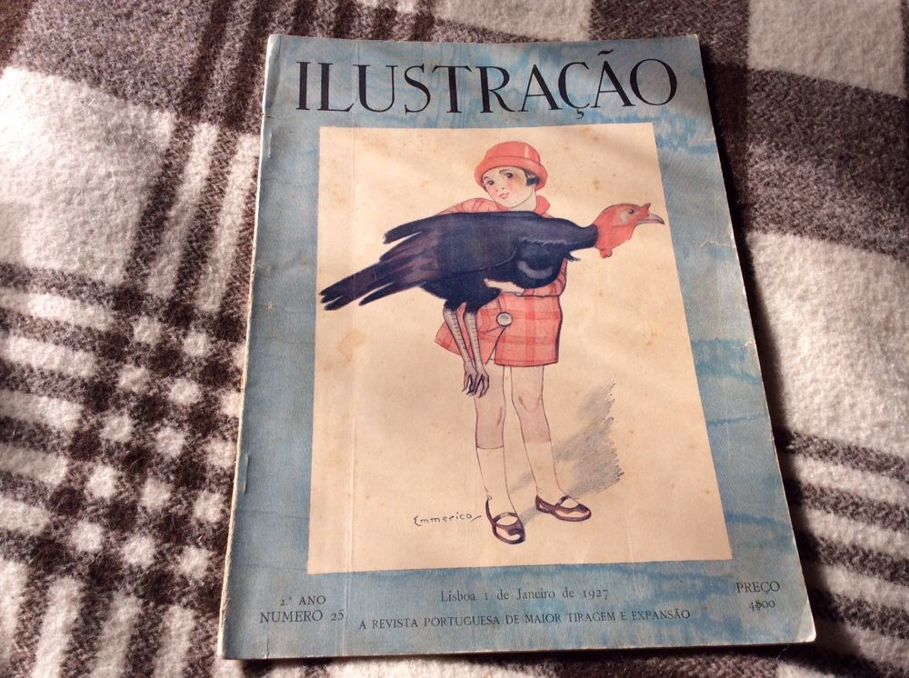 Revista Ilustração anos 20 Portugal Notícias Publicidade