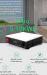 Bateria Dyness 5.12KWh lítio 5120Wh 48V

10 anos de garantia 

Dyness