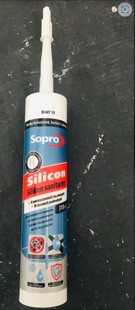 Silikon sanitarny Sopro 310 ml biały