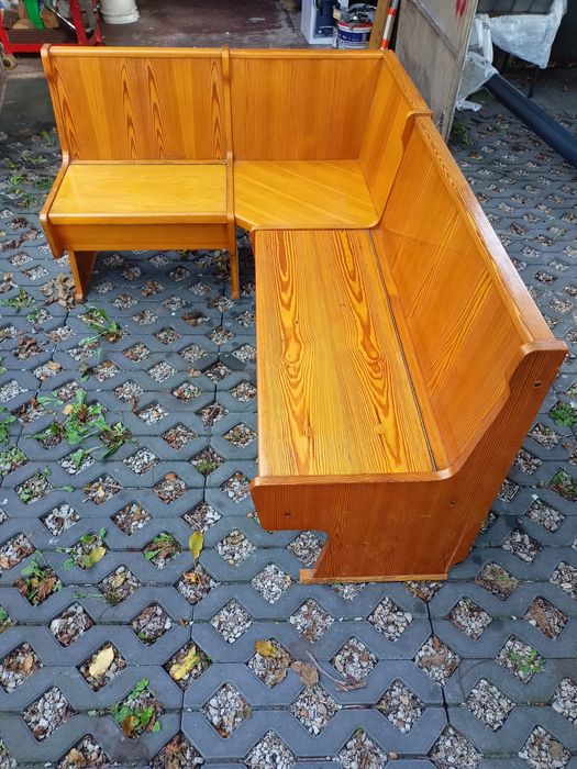 Ława narożnik fornir