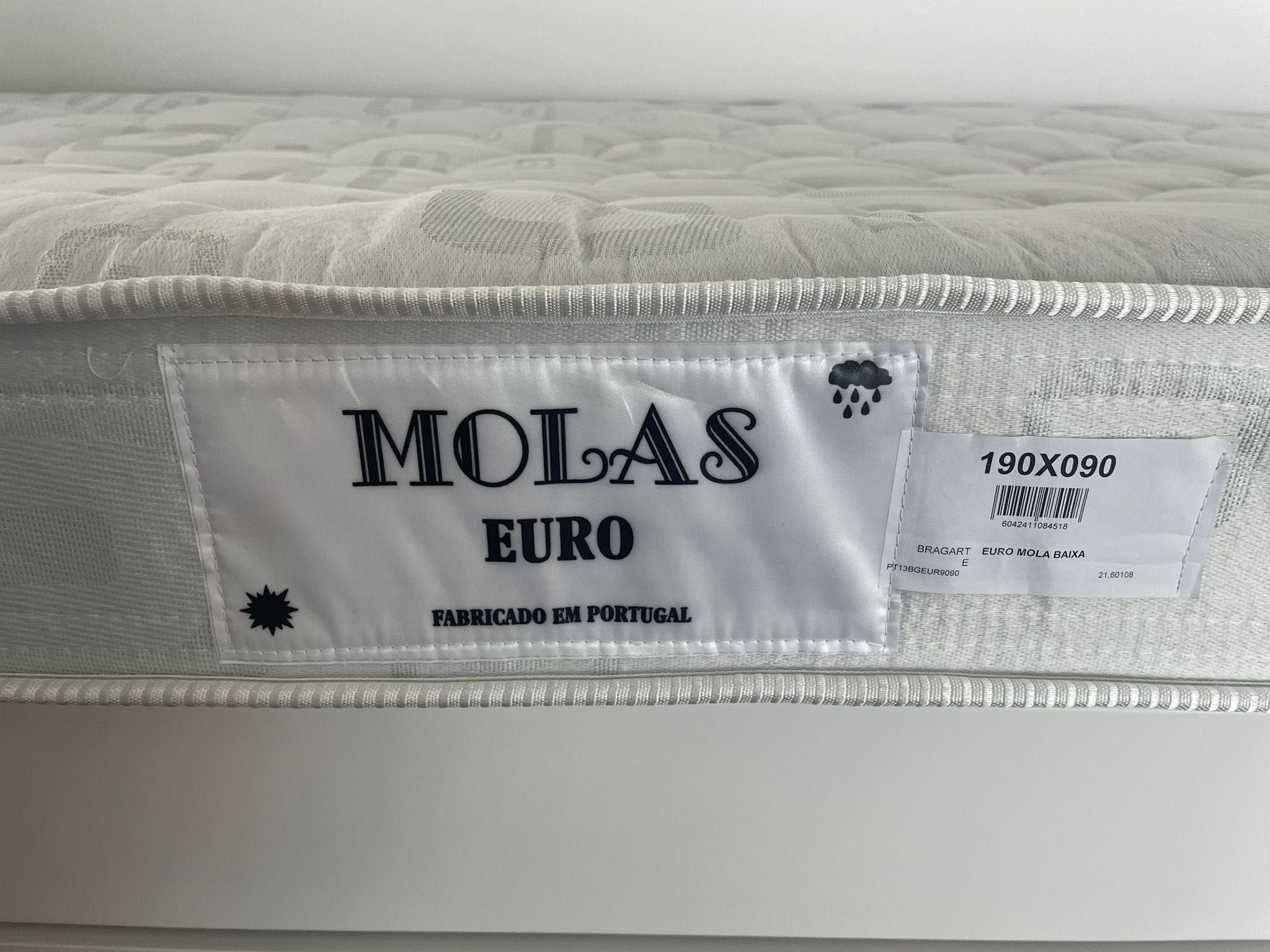 Colchão Molas Euro 190X090 cm - novo preço