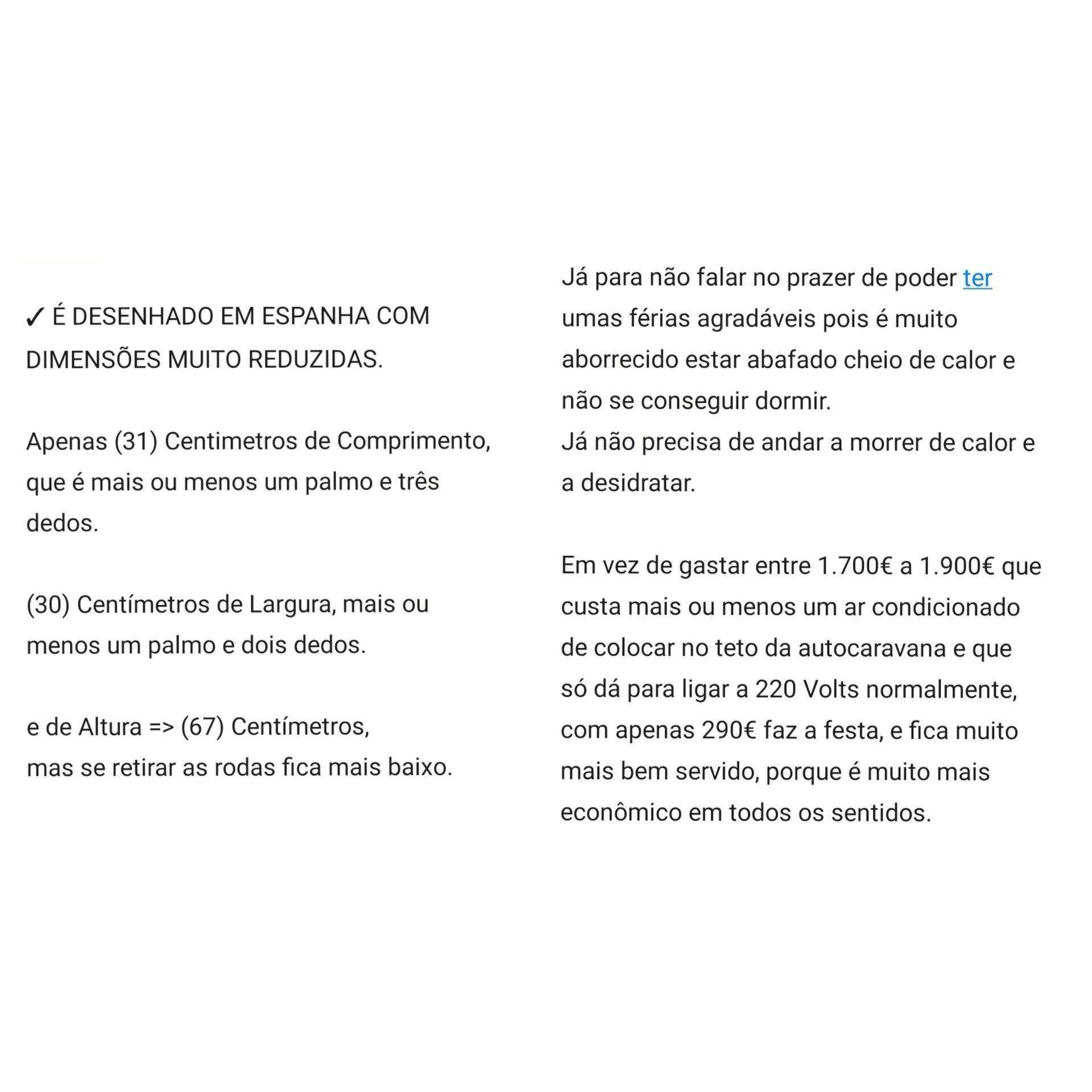 Ar Condicionado 12 Volts ou 24V c/inversor (Leia toda a Descrição)