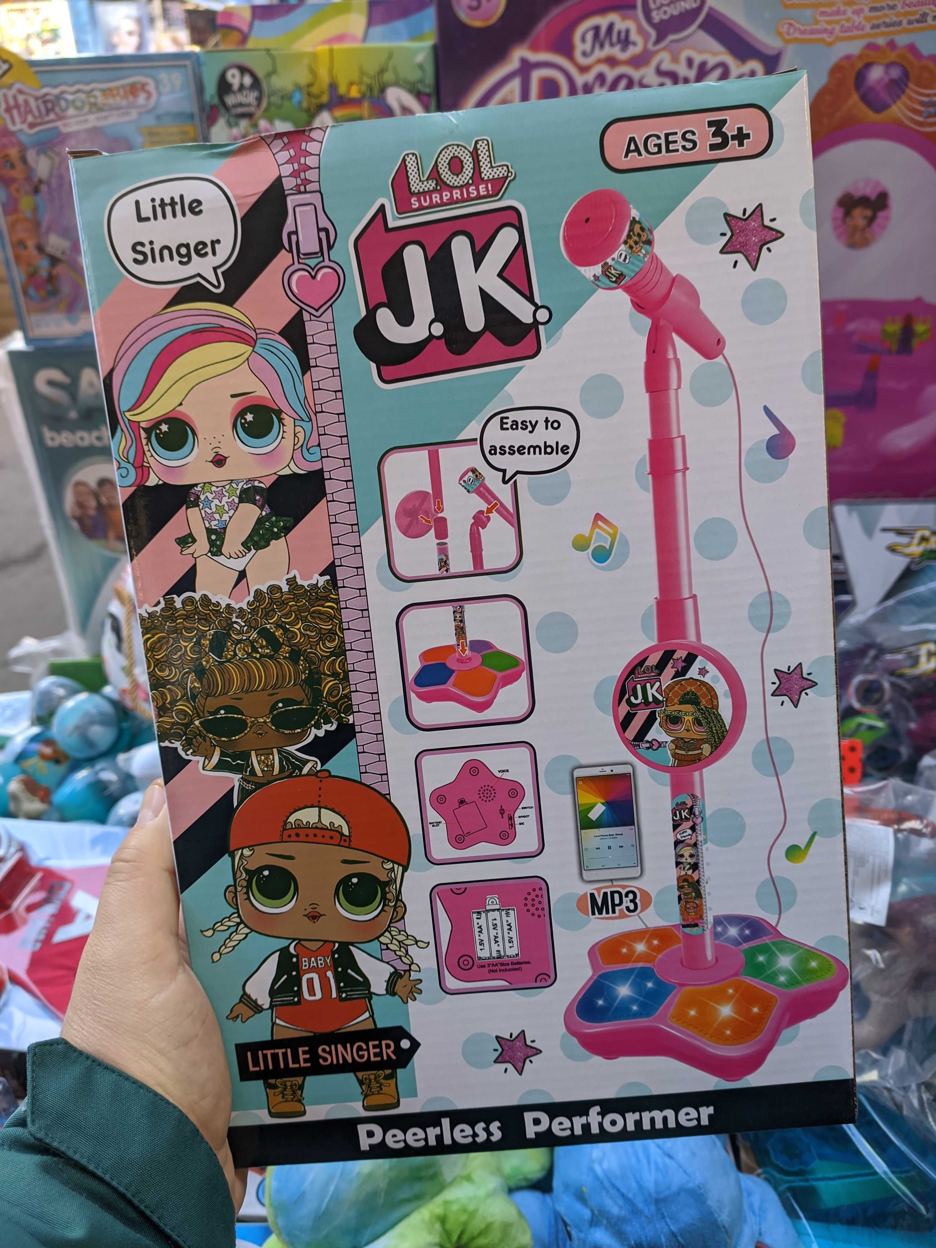 Мікрофон караоке на стійці Spider Man Hello Kitty LOL микрофон