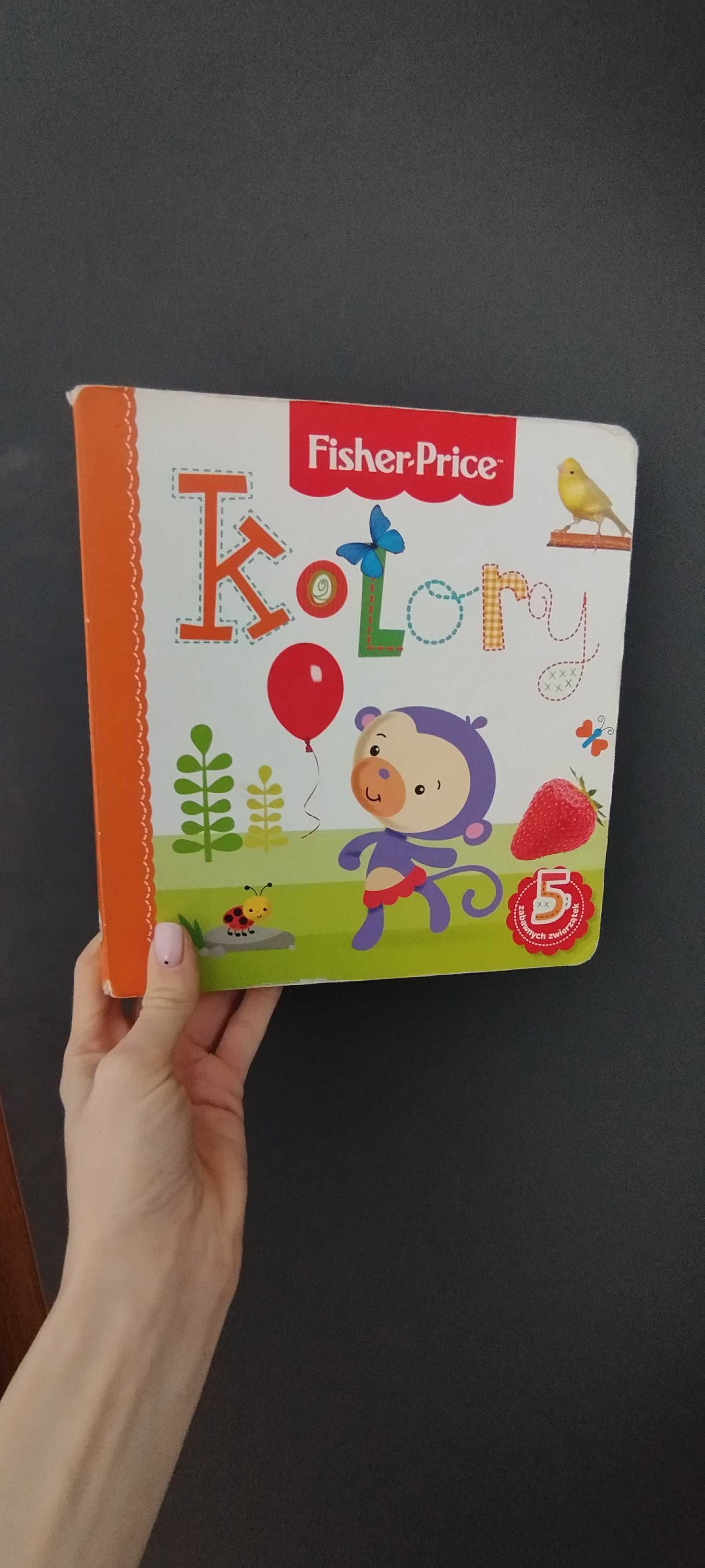 Książka książeczka tekturowa Fisher Price Kolory tekturowe strony