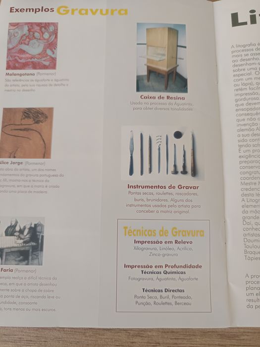 Revista, Serigrafia ,Gravura, Litografia.2001