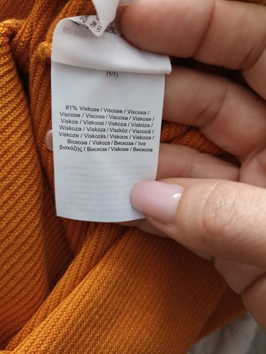 Sweterek damski miodowy/brązowy Comma roz.S/M
