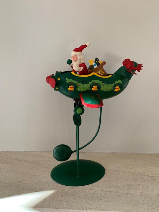 Boneco de Natal e madeira