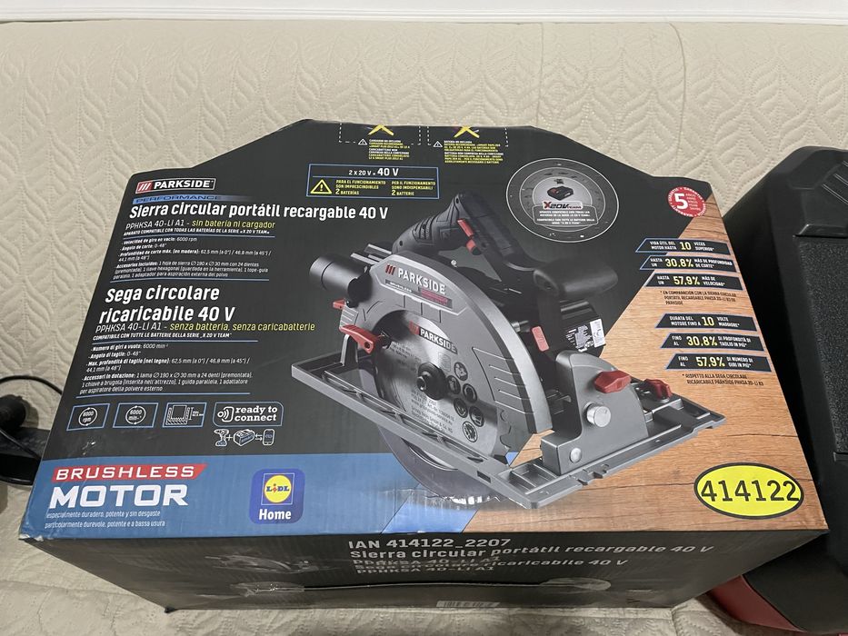 Serra circular Parkside Performance 40V