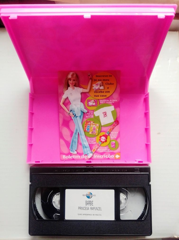 Cassetes VHS Barbie as duas 8€.