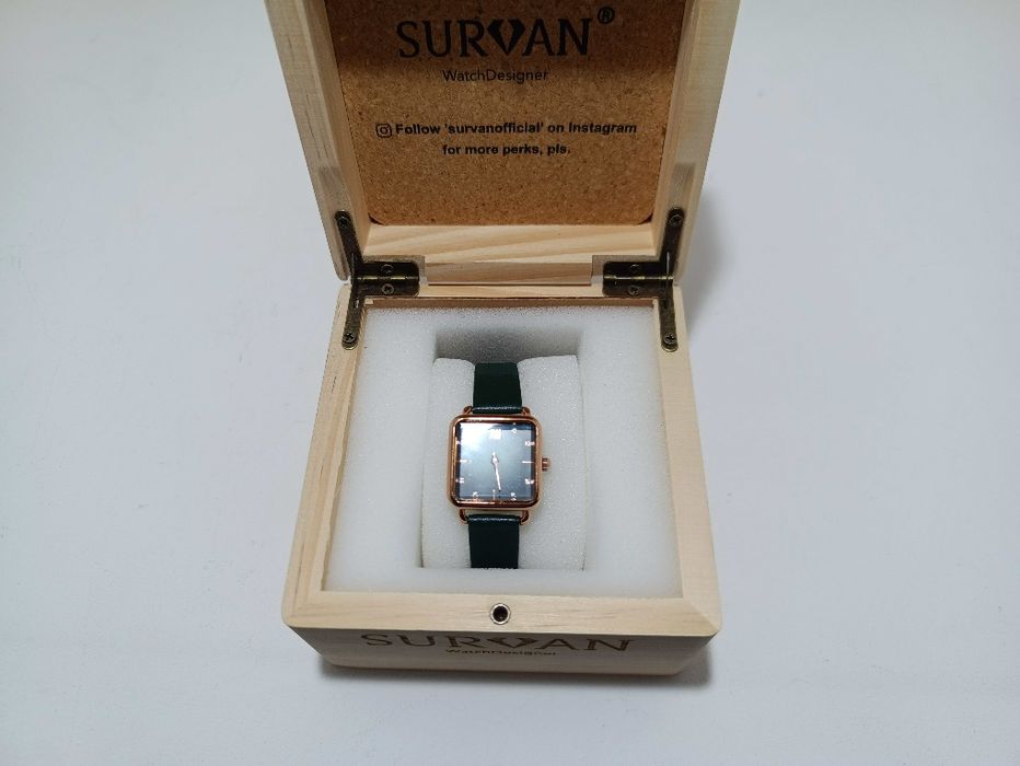 SURVAN Watch Designerski zegarek damski