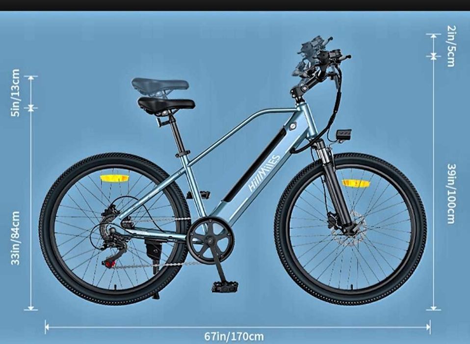 Rower elektryczny gorski miejski 250w nowy.