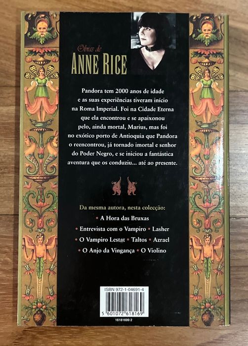 Livro Pandora de Anne Rice