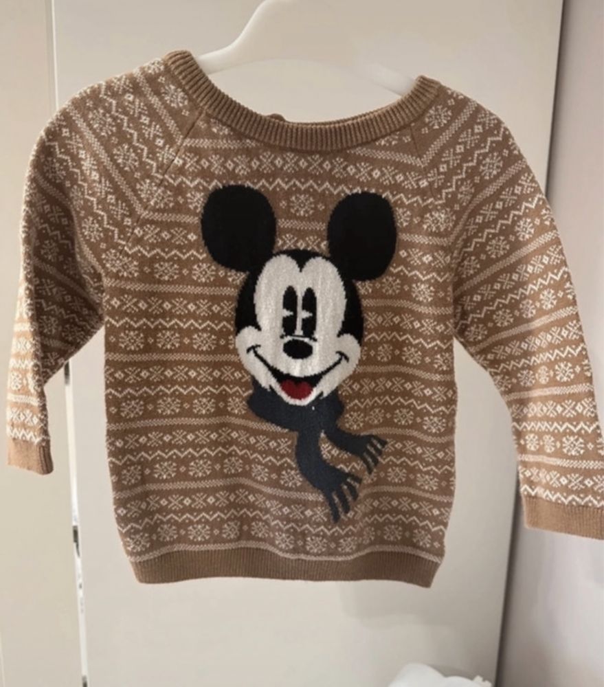 H&m sweter świàteczny miki 74