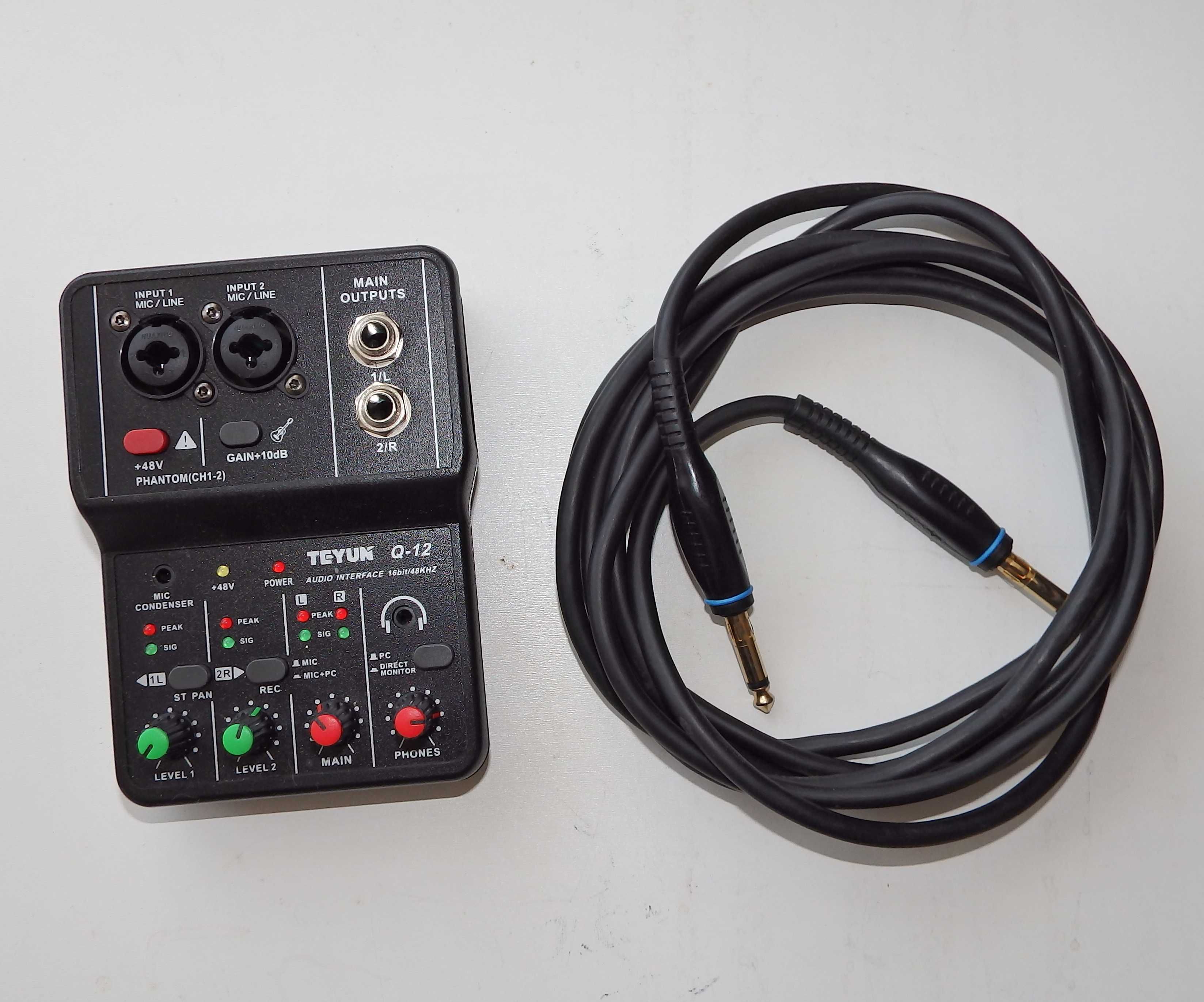 Fender Stratocaster kopia Vision + interfejs usb mini mixer