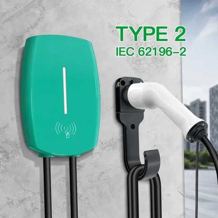WALLBOX para EV/Híbridos Plug-In * Tipo 2 * 32A * 7kW * RFID