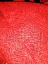 Damski zimowy czerwony szalik szal chusta