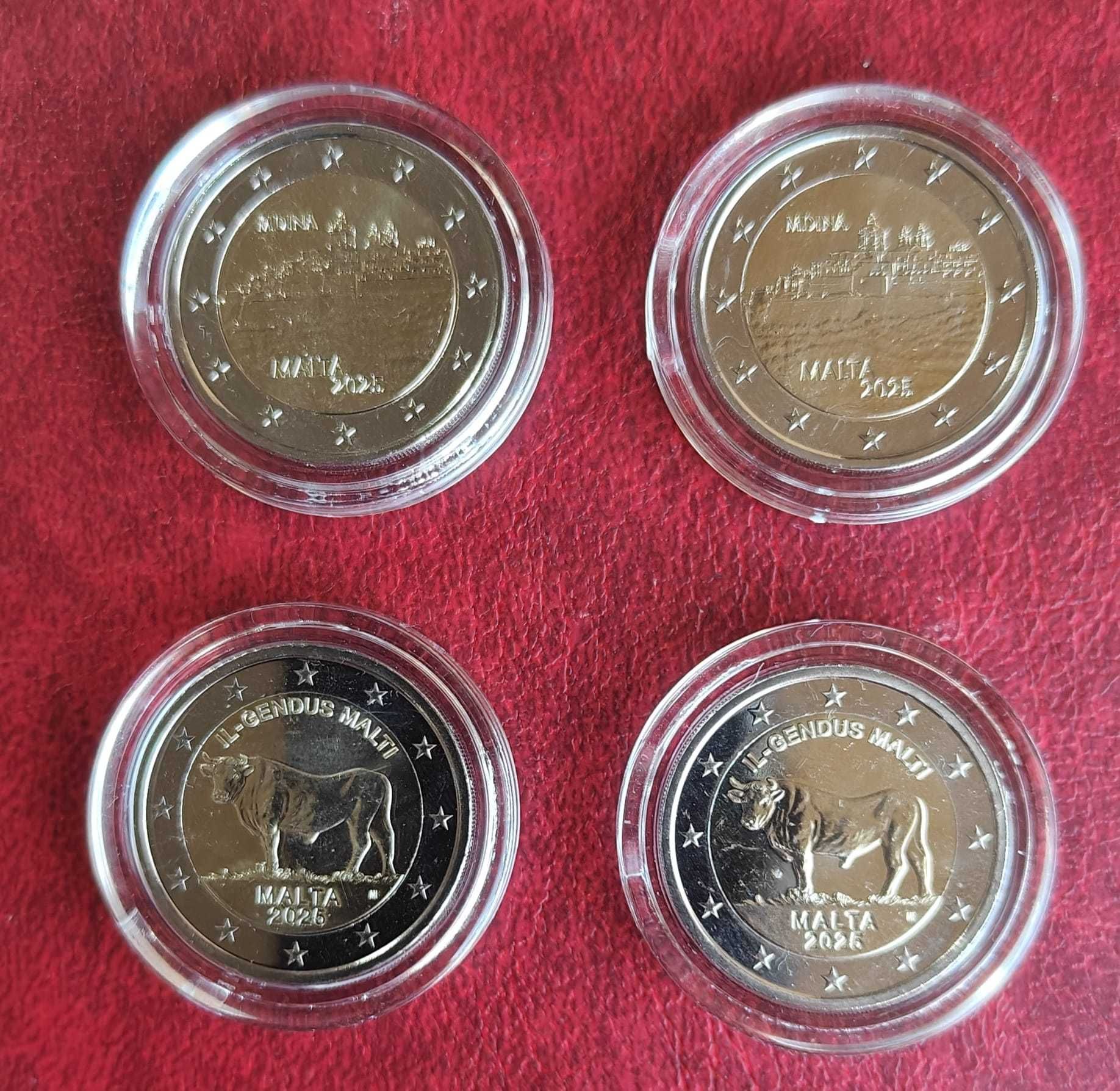 Moedas Comemorativas de 2€ - Malta 2025 (2 modelos)