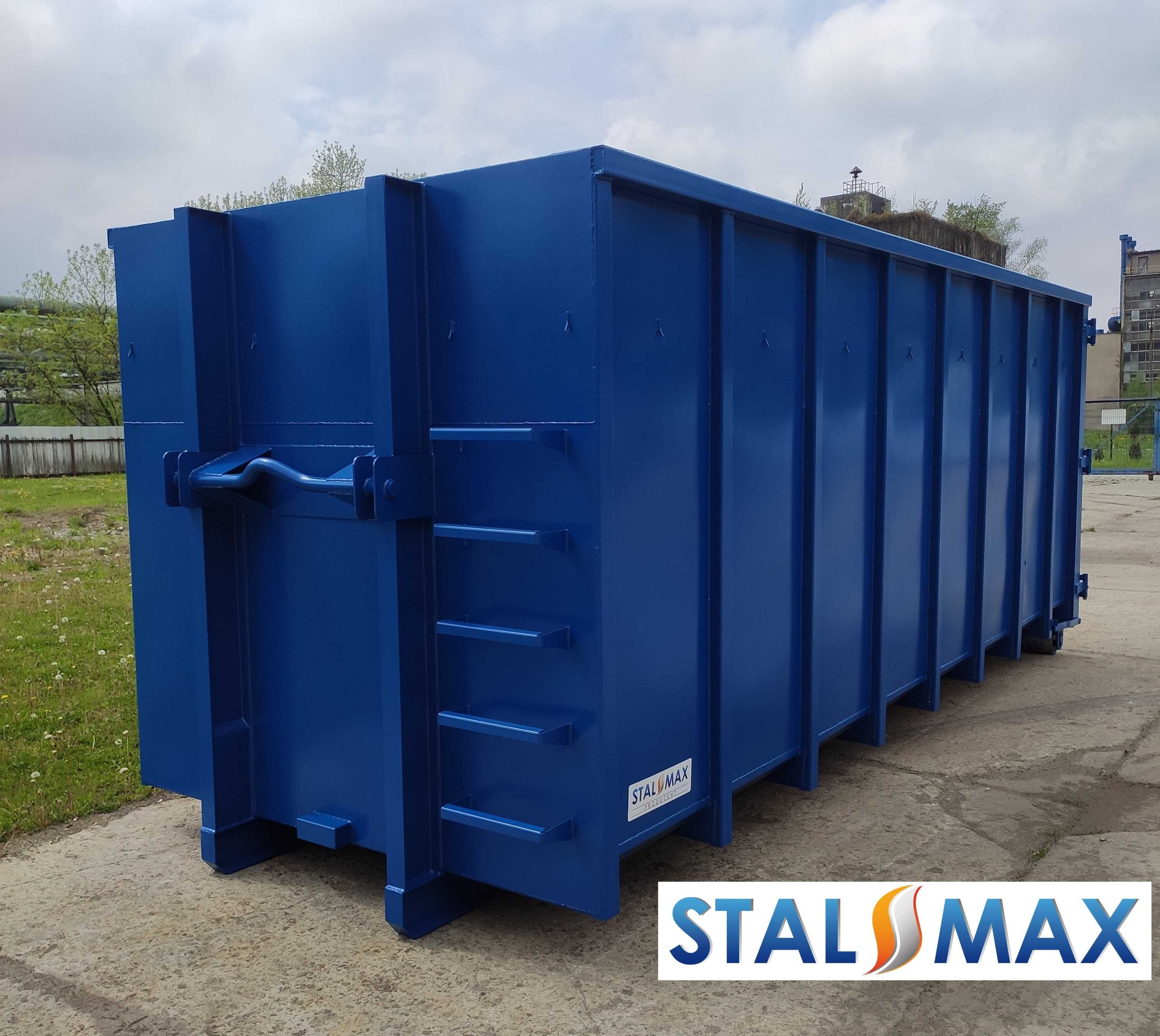 Kontener hakowy STAL-MAX 33m3 , złom, odpady, śmieci, do hakowca