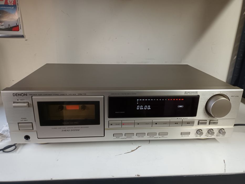 Denon DRM-710 magnetofon srebrny