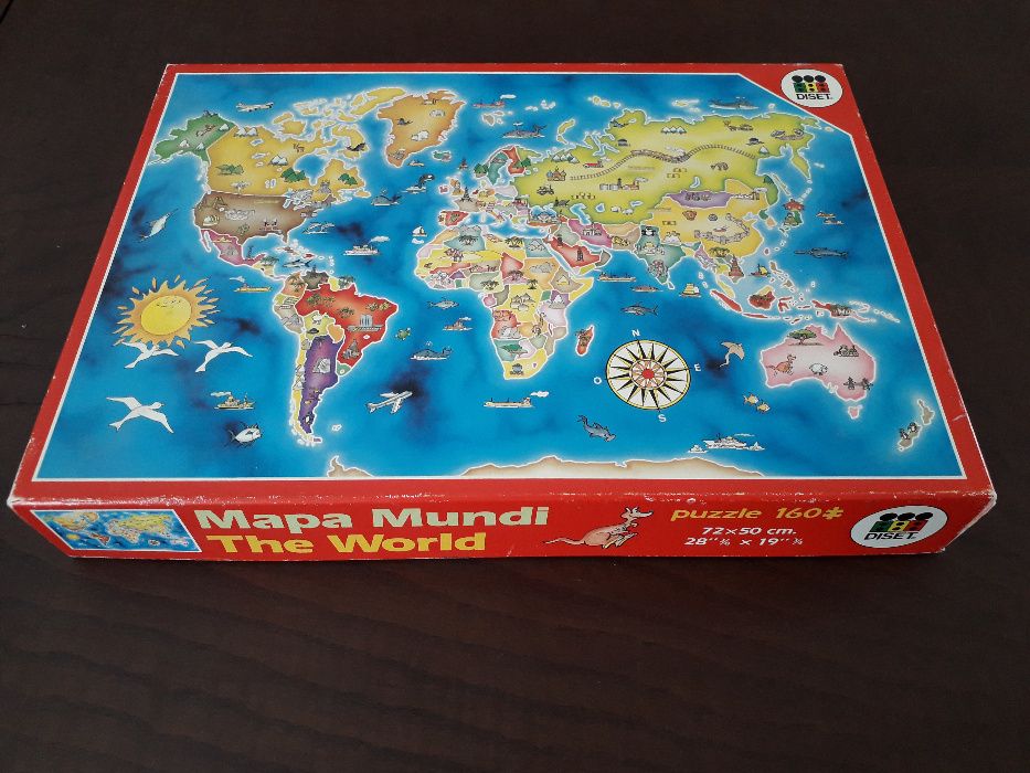 Puzzle 160 peças Mapa Mundo