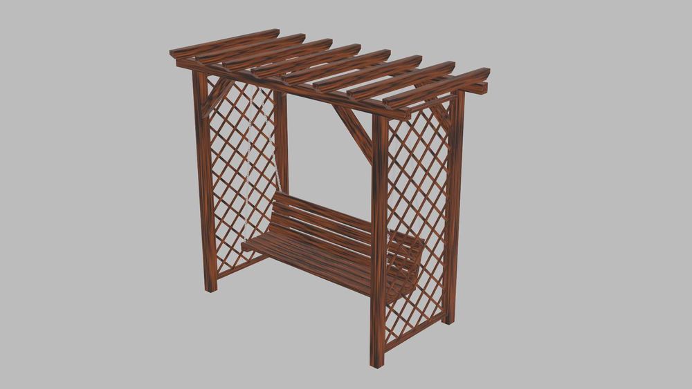 huśtawka-ławka ogrodowa, pergola