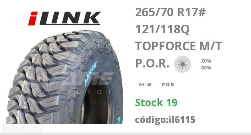 2 pneus novos ilink 265-70r17 oferta da entrega