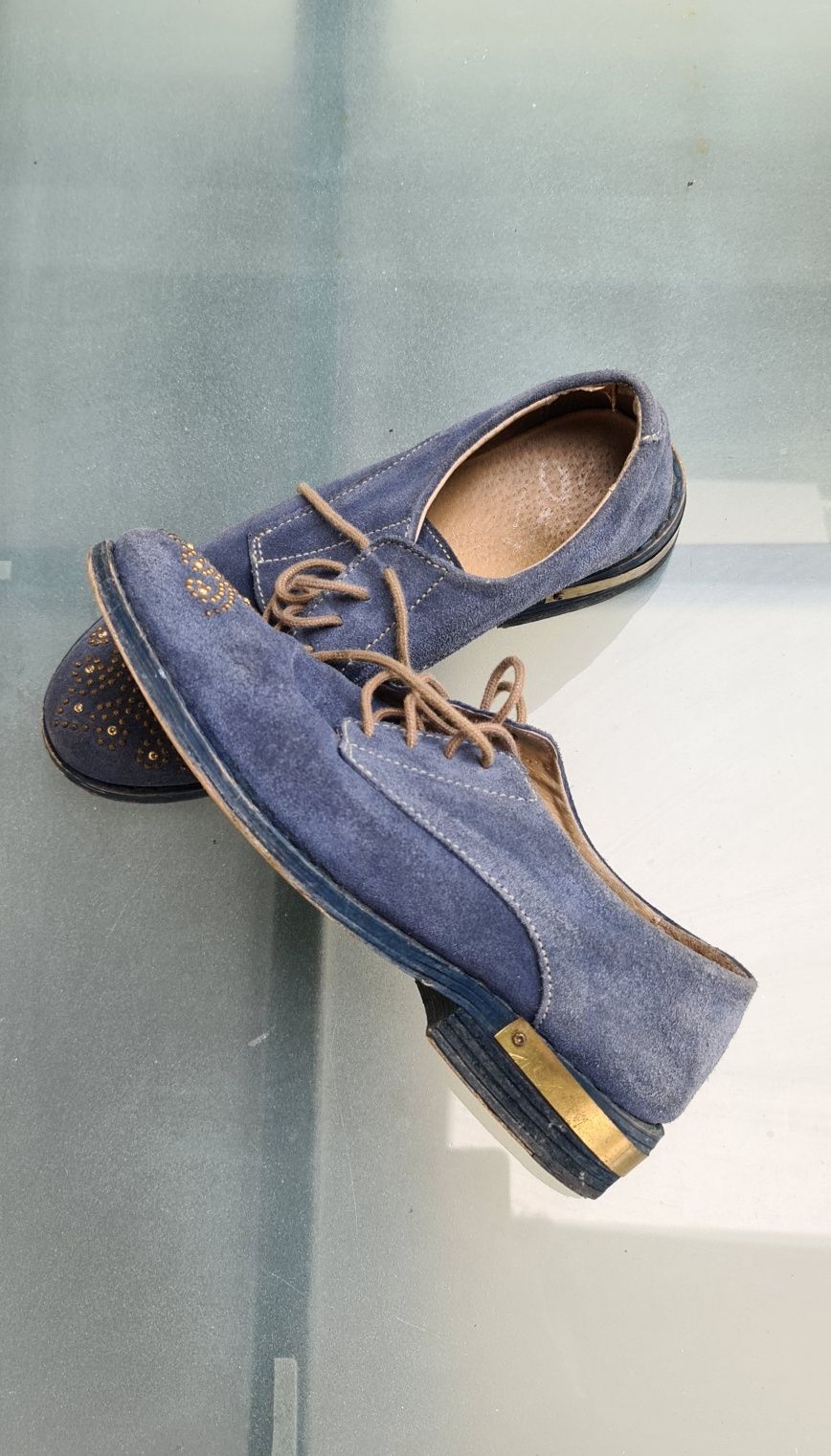 Sapatos Veludo Vintage