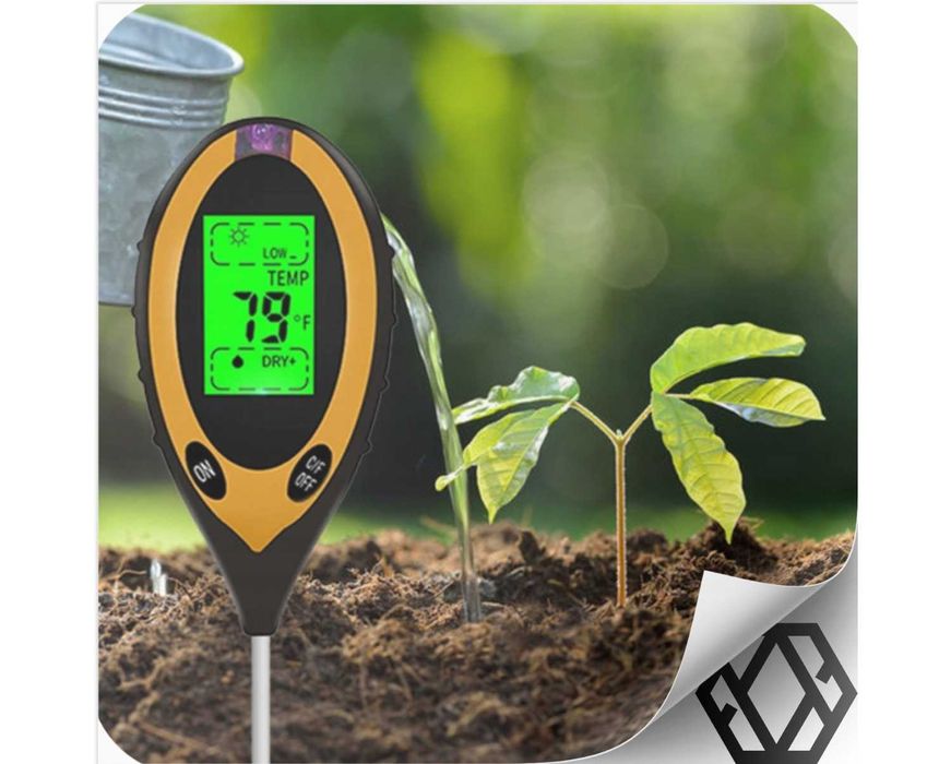 Kwasomierz Glebowy Miernik Tester Ogrodniczy 4w1 pH do Gleb Ziemi