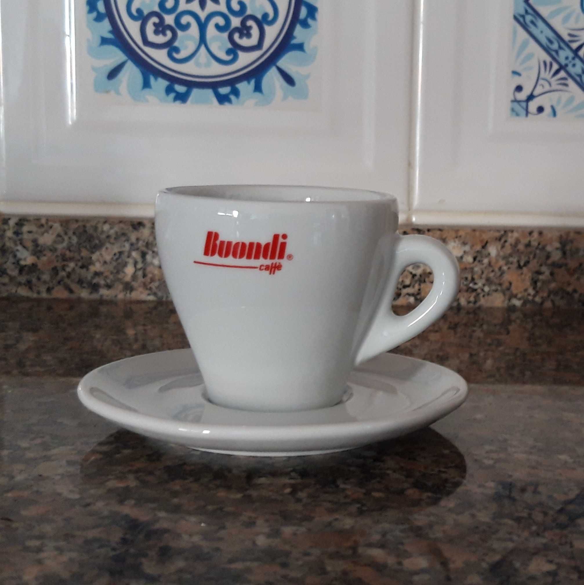 Chávenas de café BUONDI com pires - Artigo NOVO.