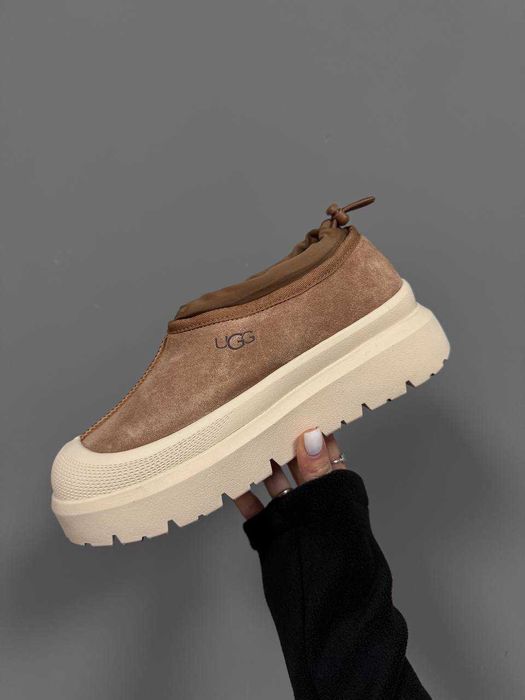 Угги UGG Tasman Waether Hybrid Slipper Beige / уггі Тасман Везер бежев