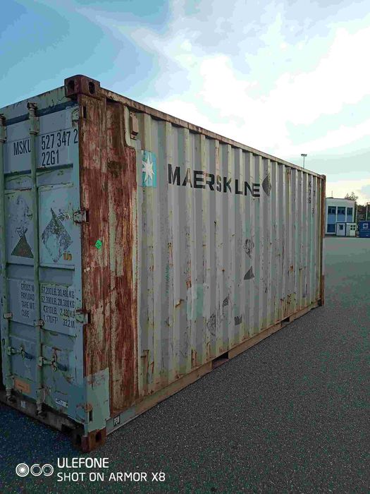 Tanio kontener ze zdjęć 20 DC używany 6 m dł