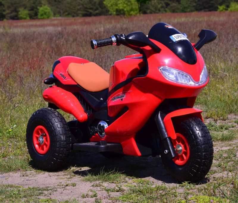 Autko motorek MOTOR 3KOŁOWY wydech na akumulator dla dzieci HZBB1188