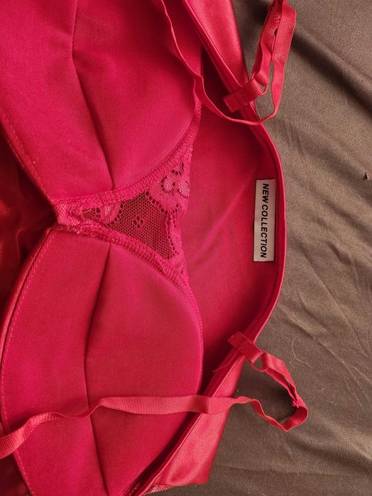 Gorset czerwien siateczka