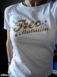 Biała damska bluzka kszulka fittness TREC NUTRITION r38 t-shirt
